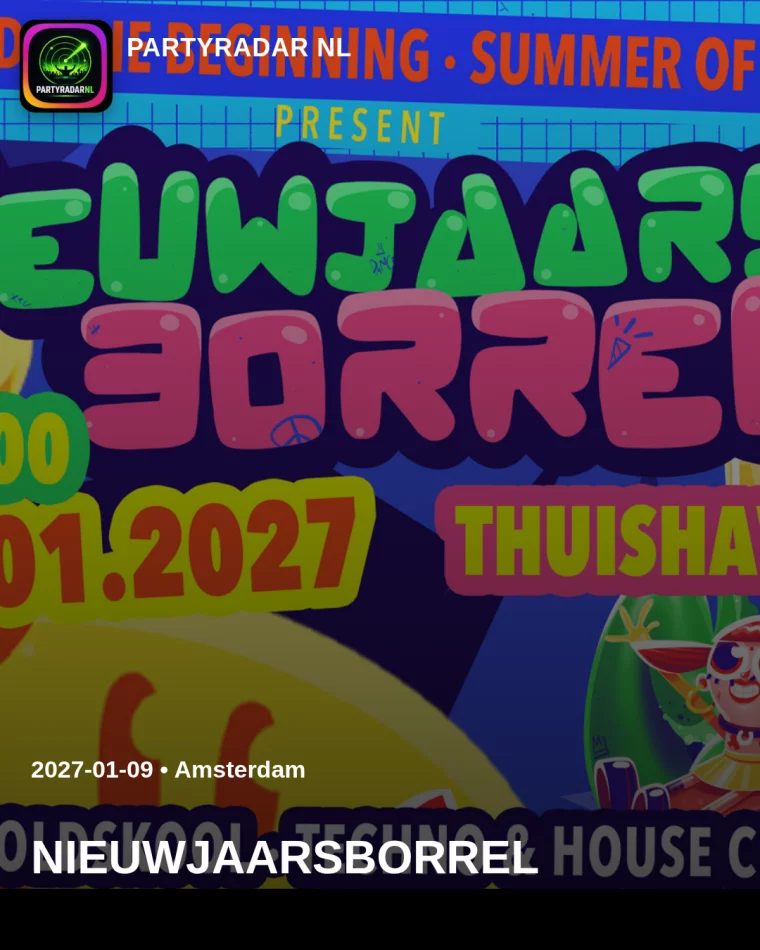 Flyer Nieuwjaarsborrel