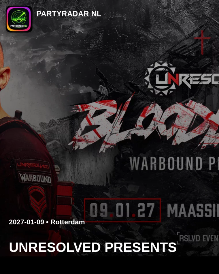 Flyer UNRESOLVED PRESENTS